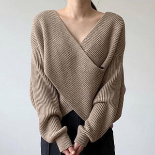 Modeva | Pull en tricot croisé chic