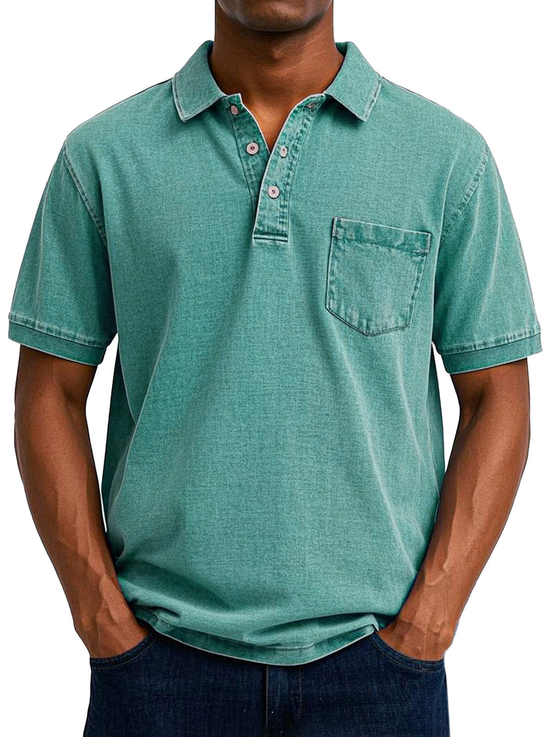 Modeva  | Chemise Polo Vintage Décontractée pour Homme