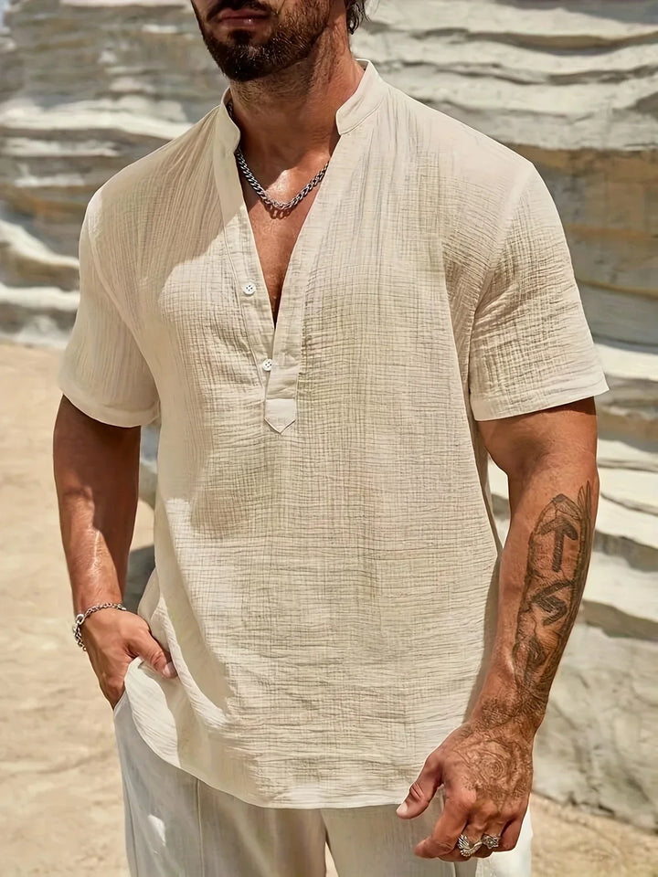 Modeva | Chemise d’été élégante à col montant