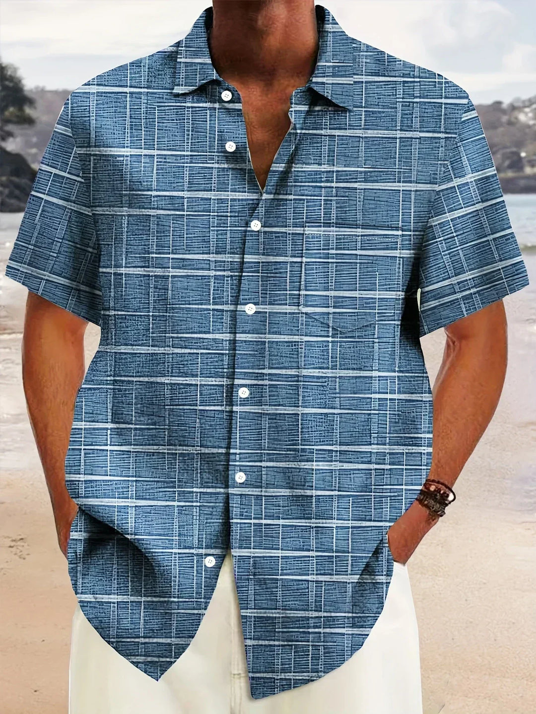 Modeva | Chemise élégante à motif rayé et à carreaux