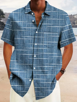 Modeva | Chemise élégante à motif rayé et à carreaux