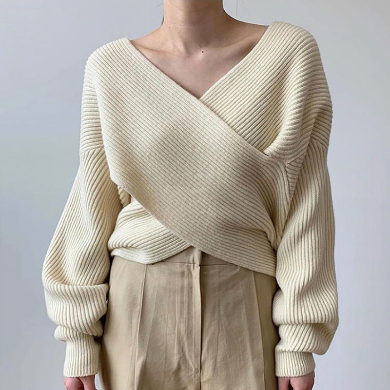Modeva | Pull en tricot croisé chic