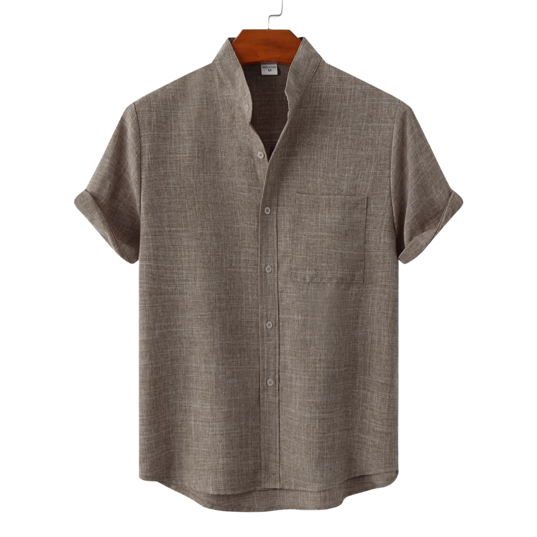 Modeva | Chemise en coton unie avec boutons