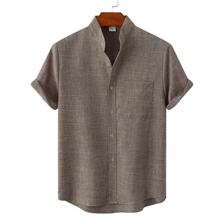 Modeva | Chemise en coton unie avec boutons