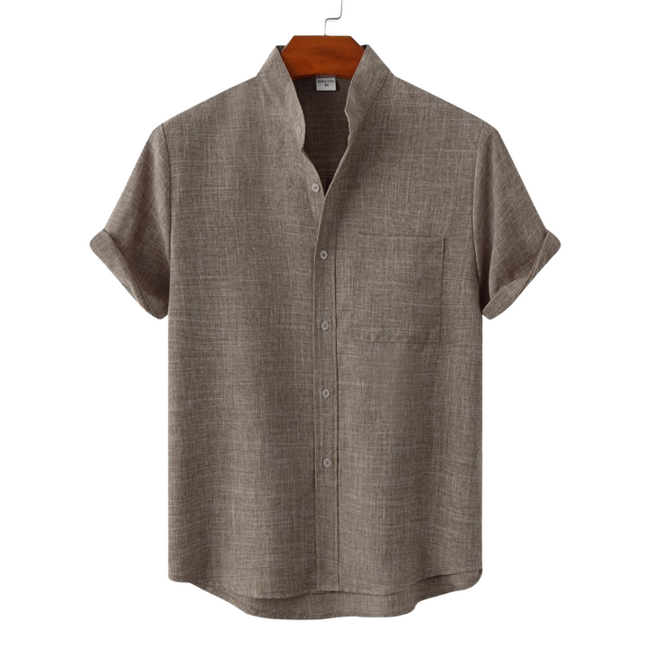 Modeva | Chemise en coton unie avec boutons
