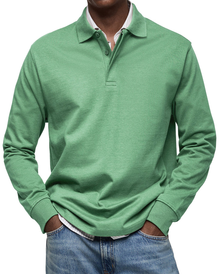 Modeva | Chemise Poloshirt Casual à Manches Longues