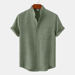 Modeva | Chemise en coton unie avec boutons