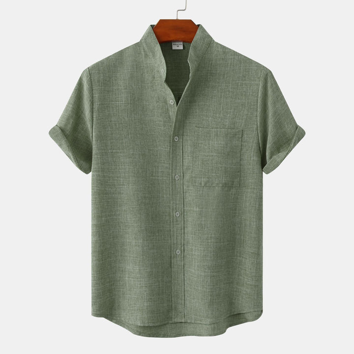 Modeva | Chemise en coton unie avec boutons