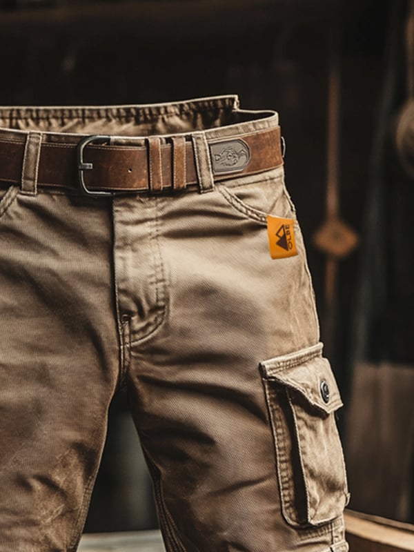 Modeva | Short cargo rétro à poches multiples