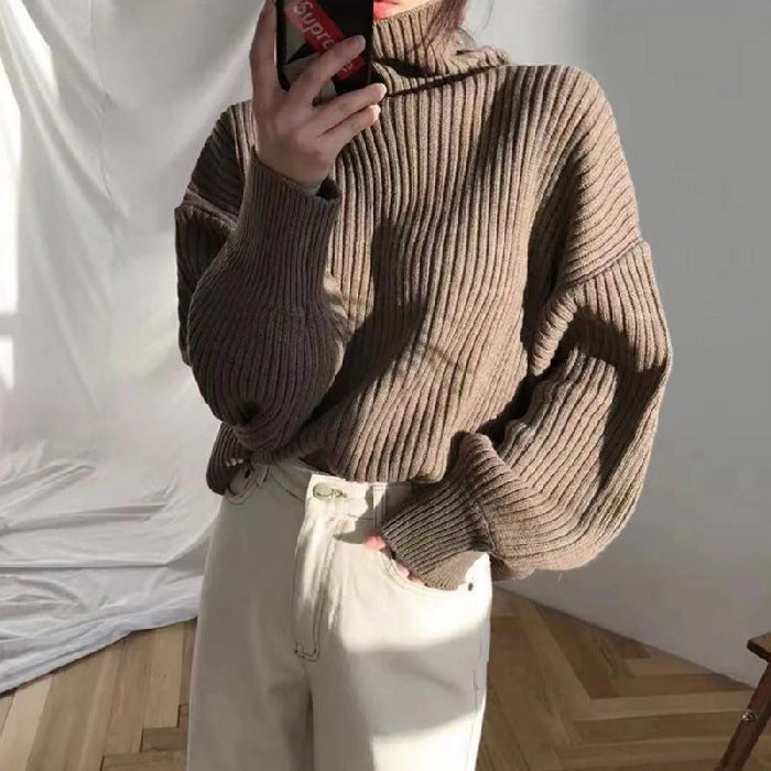 Modeva | Luxe Pull à col roulé et à manches ballon