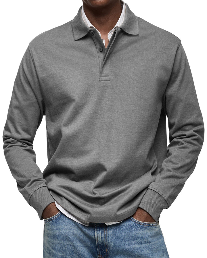 Modeva | Chemise Poloshirt Casual à Manches Longues