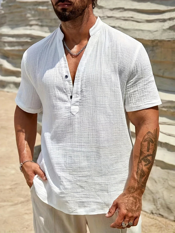 Modeva | Chemise d’été élégante à col montant