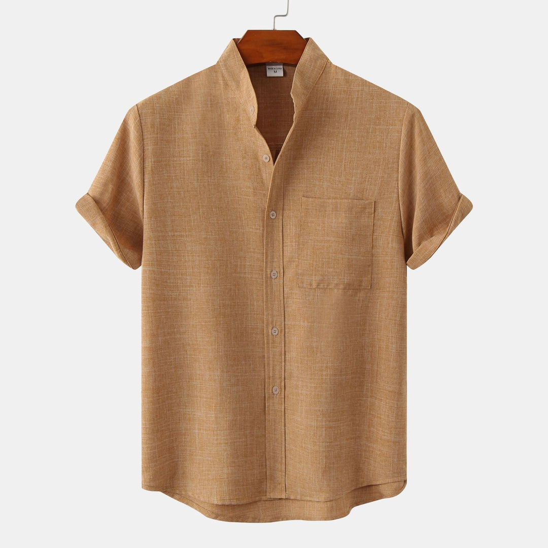 Modeva | Chemise en coton unie avec boutons