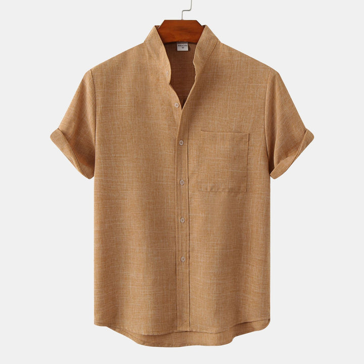 Modeva | Chemise en coton unie avec boutons