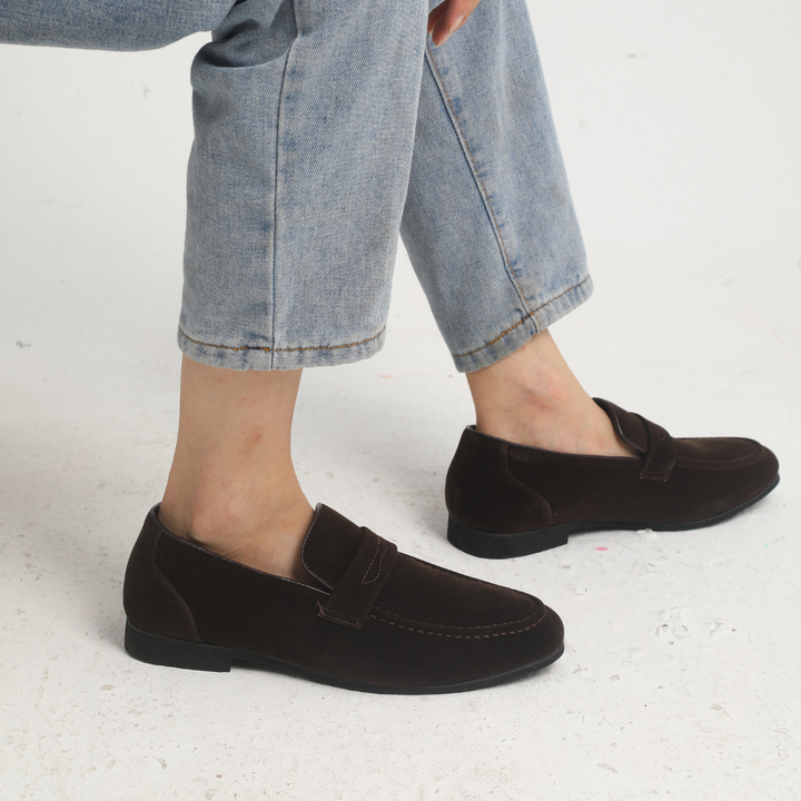 Modeva | Mocassins à brides en daim