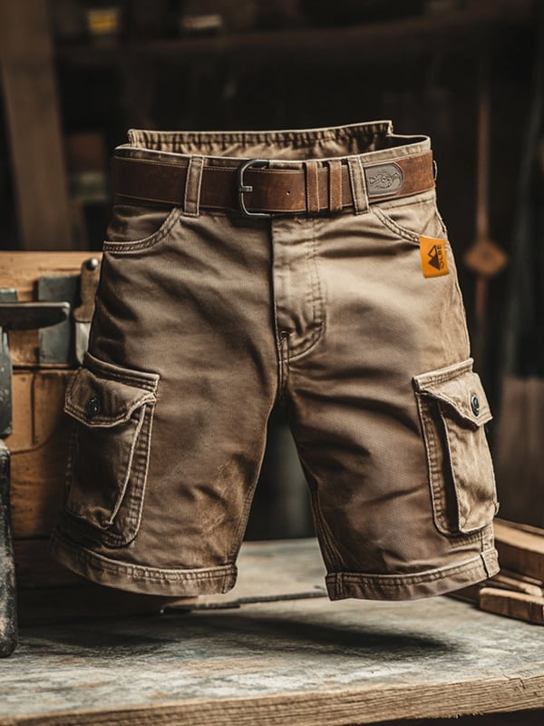 Modeva | Short cargo rétro à poches multiples