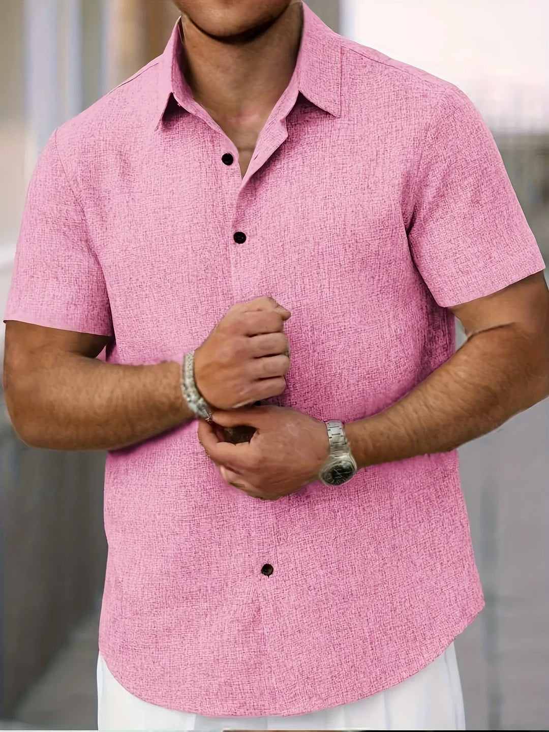 Modeva | Chemise légère à manches courtes en mélange de lin