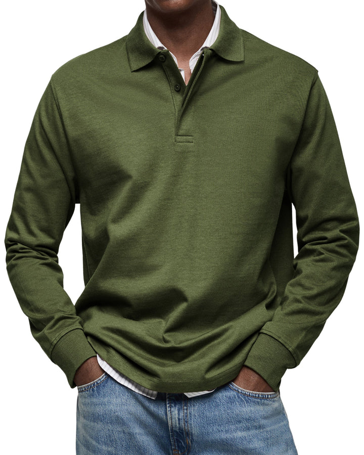 Modeva | Chemise Poloshirt Casual à Manches Longues