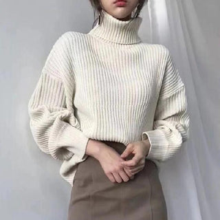 Modeva | Luxe Pull à col roulé et à manches ballon
