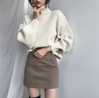 Modeva | Luxe Pull à col roulé et à manches ballon