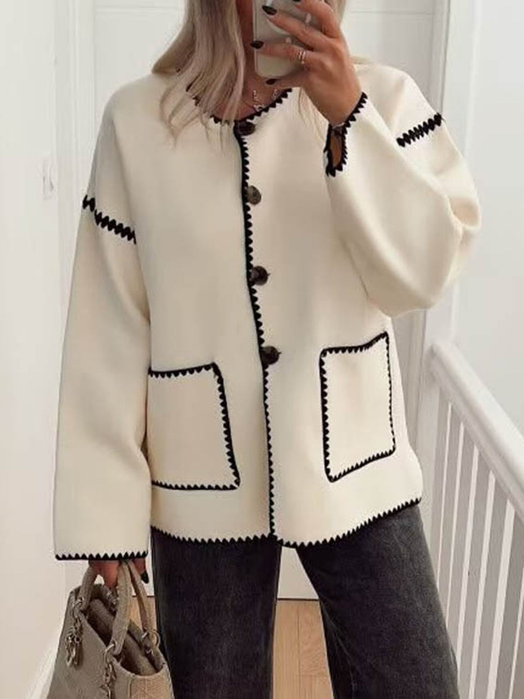 Modeva | Veste contrastée