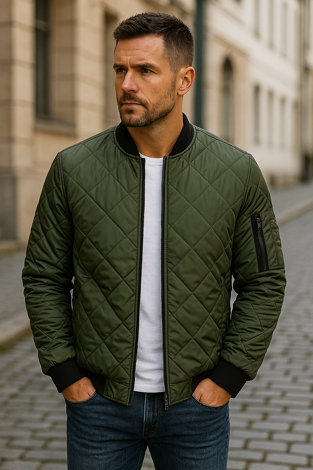 Modeva | Veste en coton à motif losange