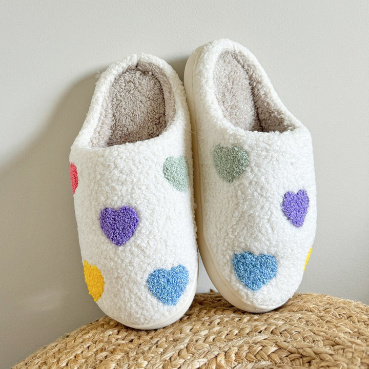 Modeva | Colourful Heart Slippers