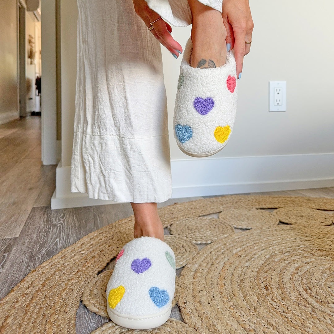 Modeva | Colourful Heart Slippers