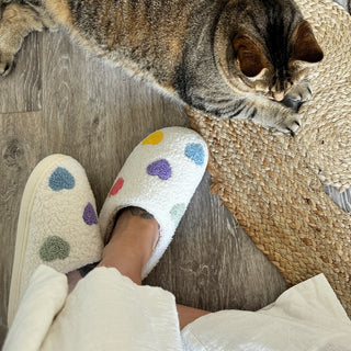 Modeva | Colourful Heart Slippers