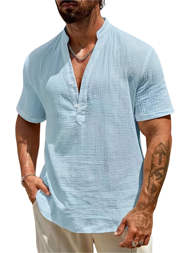 Modeva | Chemise d’été élégante à col montant