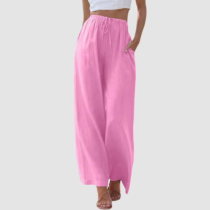 Modeva | Pantalon confort à jambe large et taille haute