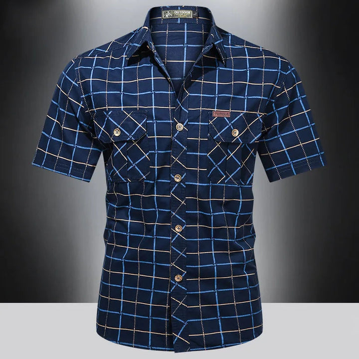 Modeva | Chemise élégante à manches courtes à carreaux