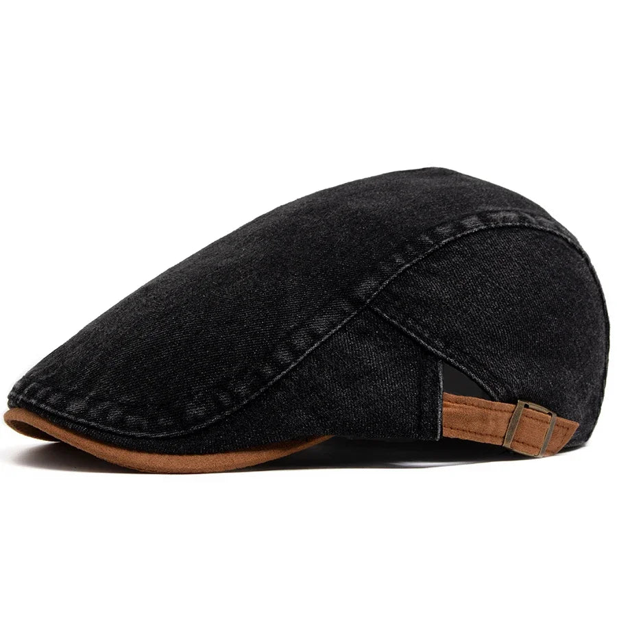 Modeva | Casquette plate premium en denim – style intemporel et confort quotidien