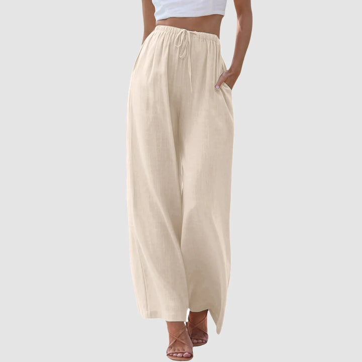 Modeva | Pantalon taille haute à jambes larges