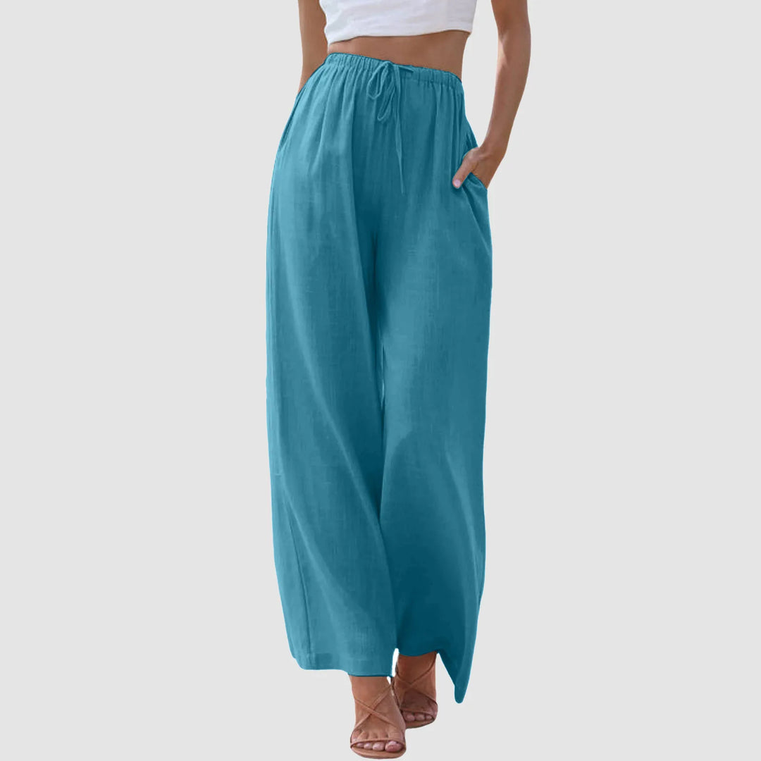 Modeva | Pantalon taille haute à jambes larges