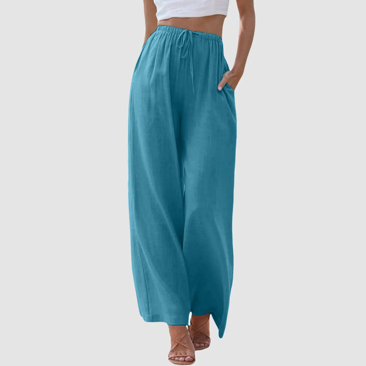 Modeva | Pantalon taille haute à jambes larges