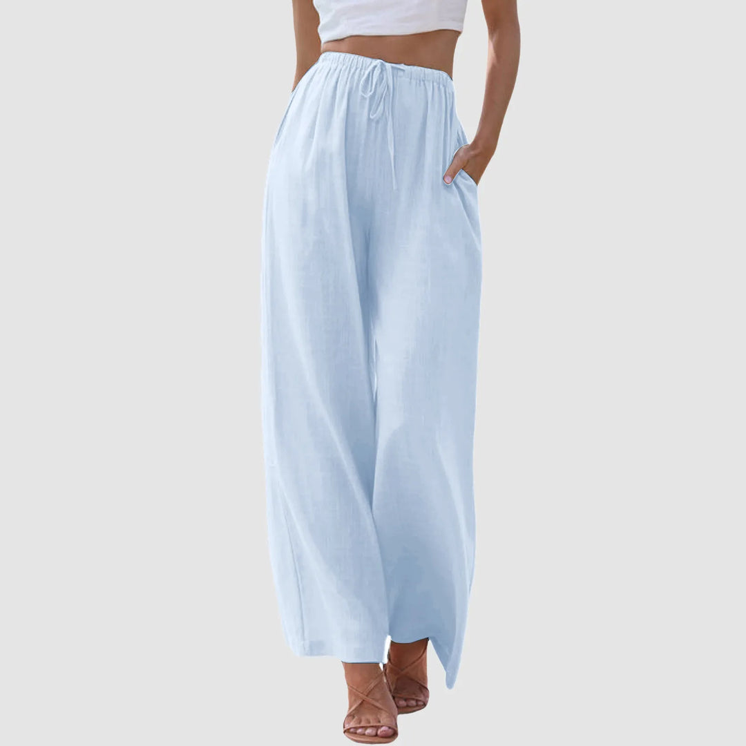 Modeva | Pantalon taille haute à jambes larges