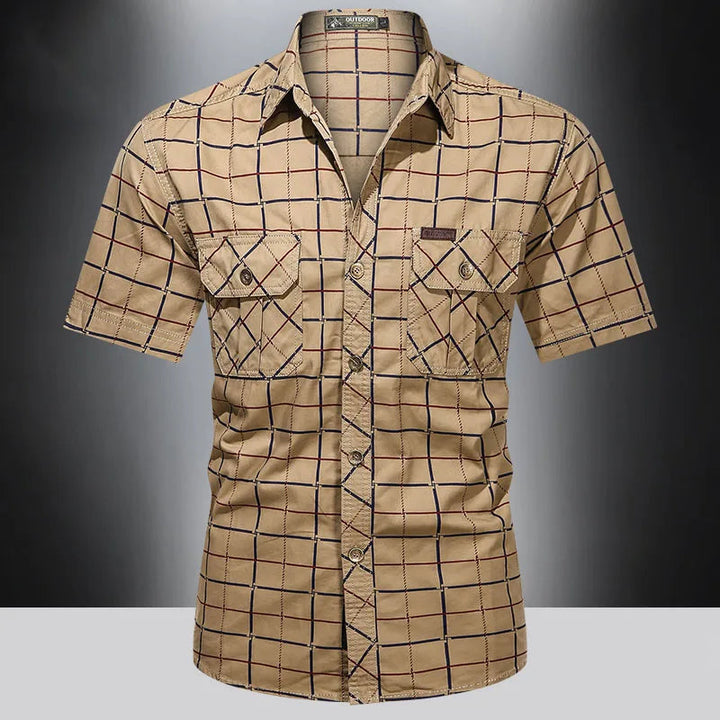 Modeva | Chemise élégante à manches courtes à carreaux