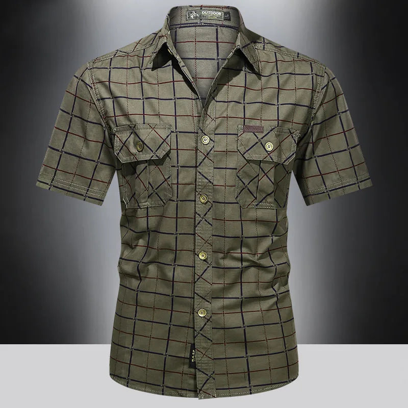 Modeva | Chemise élégante à manches courtes à carreaux