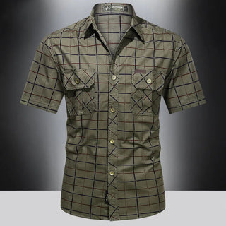 Modeva | Chemise élégante à manches courtes à carreaux