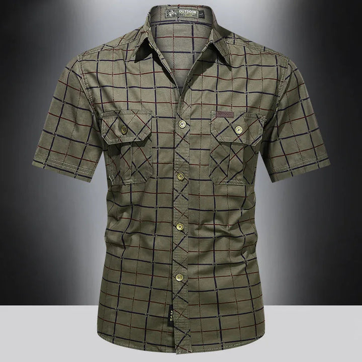 Modeva | Chemise élégante à manches courtes à carreaux