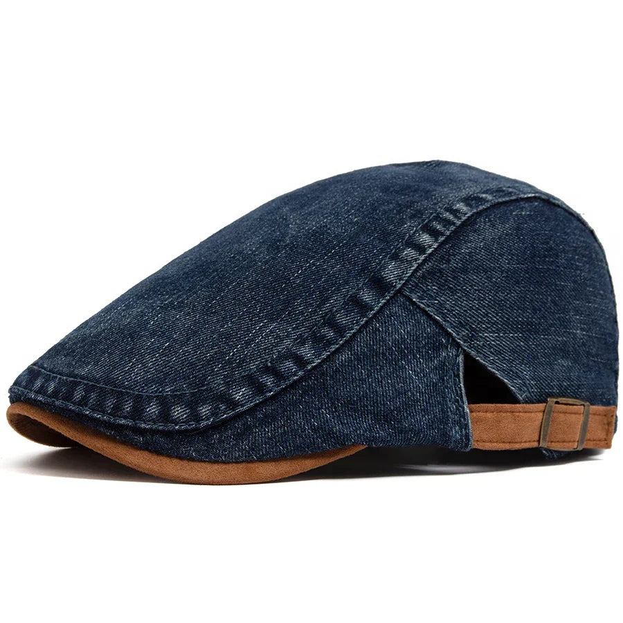 Modeva | Casquette plate premium en denim – style intemporel et confort quotidien