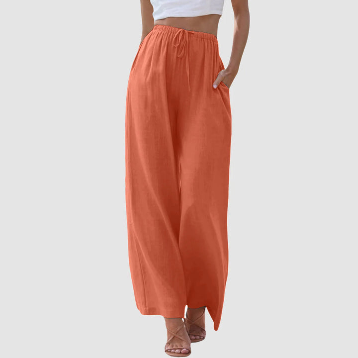 Modeva | Pantalon taille haute à jambes larges