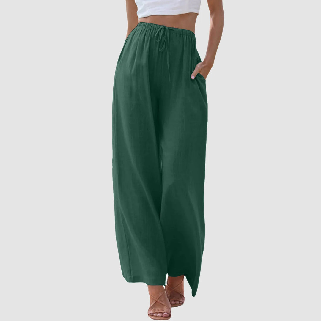 Modeva | Pantalon taille haute à jambes larges