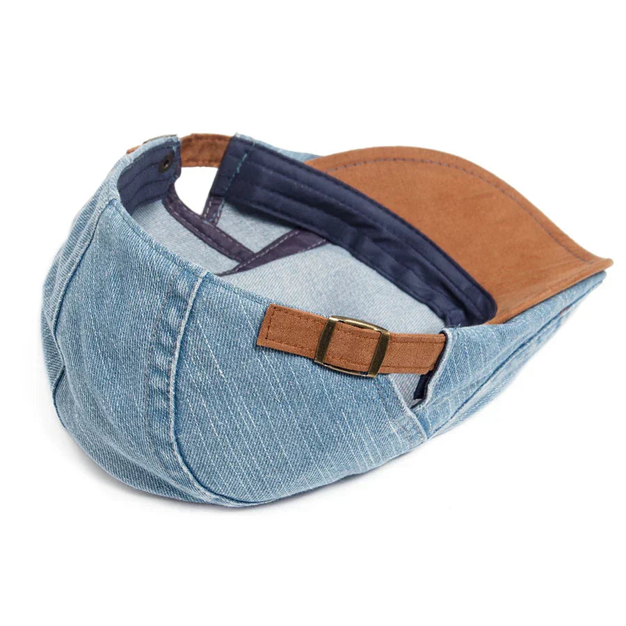 Modeva | Casquette plate premium en denim – style intemporel et confort quotidien