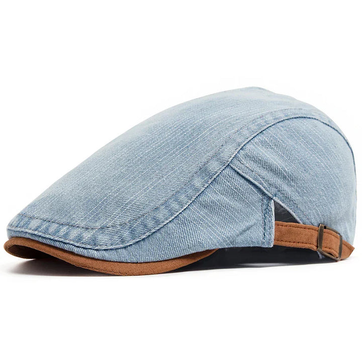Modeva | Casquette plate premium en denim – style intemporel et confort quotidien