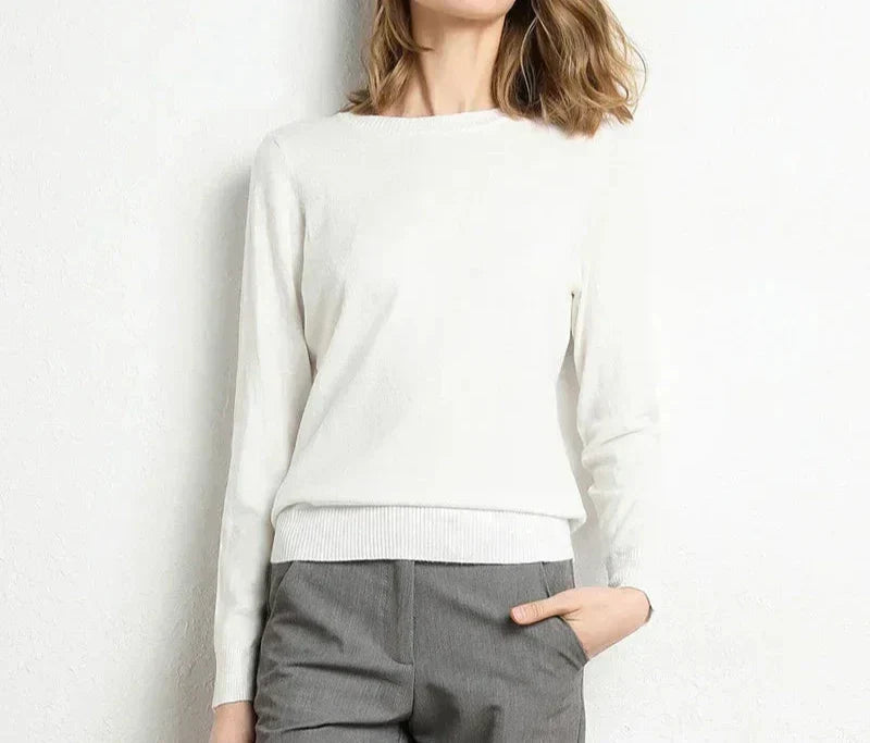 Modeva | Pull confort en laine essentiel