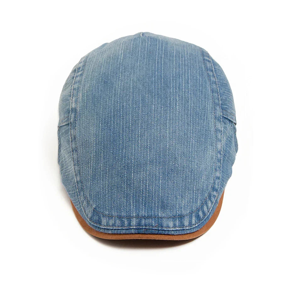 Modeva | Casquette plate premium en denim – style intemporel et confort quotidien