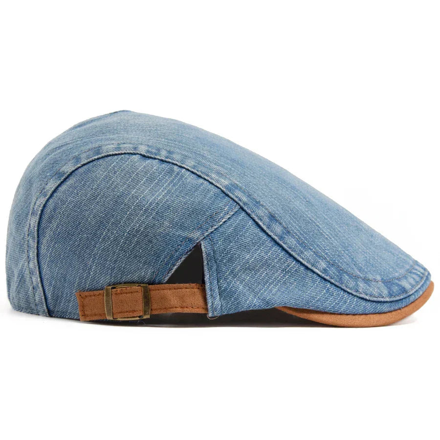 Modeva | Casquette plate premium en denim – style intemporel et confort quotidien