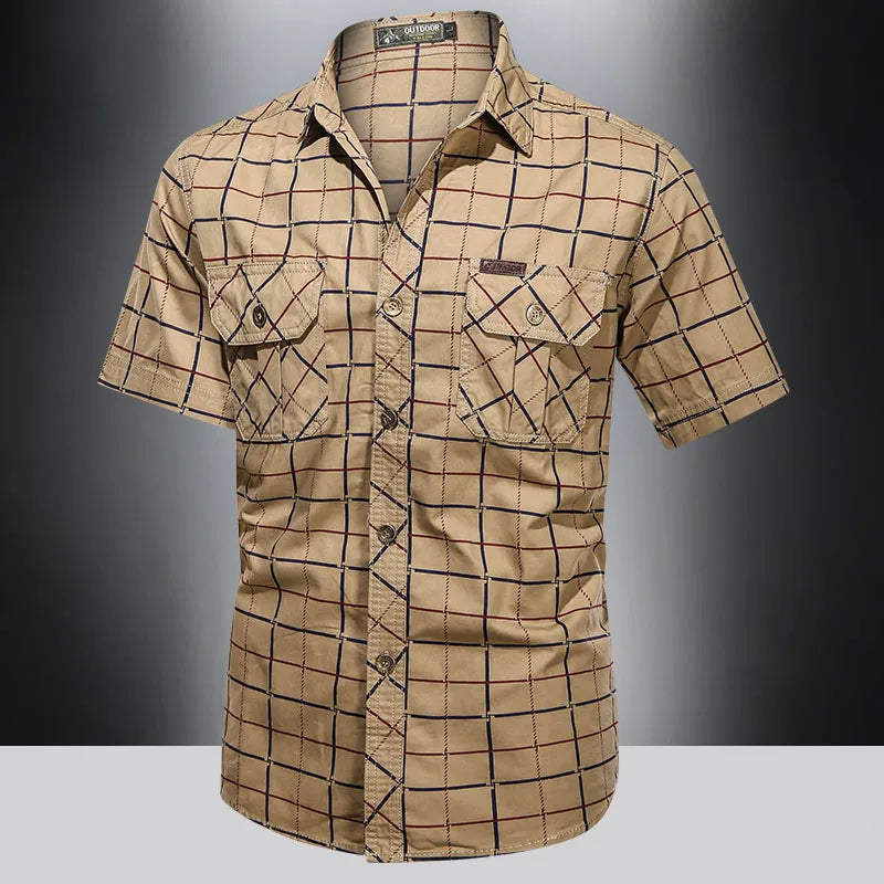 Modeva | Chemise élégante à manches courtes à carreaux